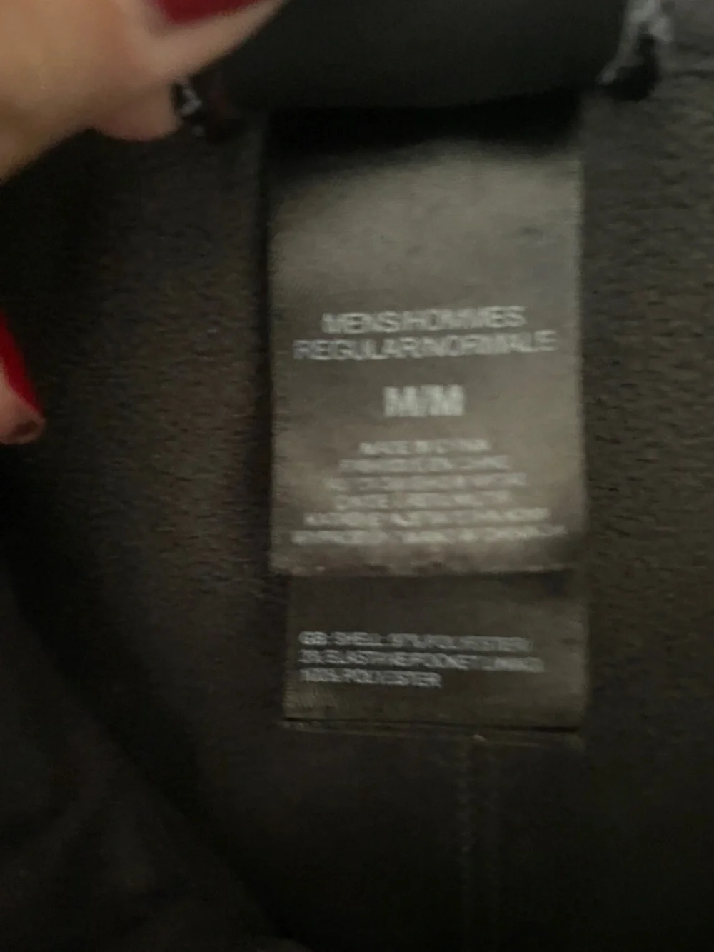 The North Face men’s jean jacket size medium.